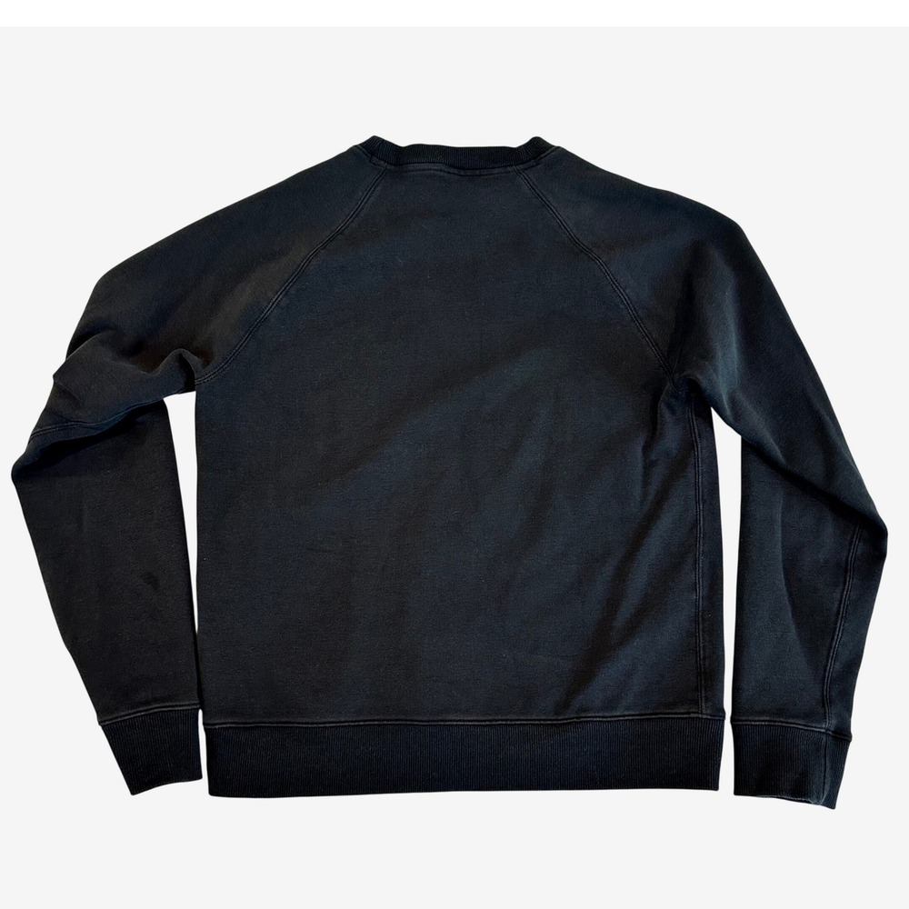 NOBULL Mens Black Cotton‎ Blend Logo Raglan Crewneck Sweatshirt Size Small - Picture 3 of 8